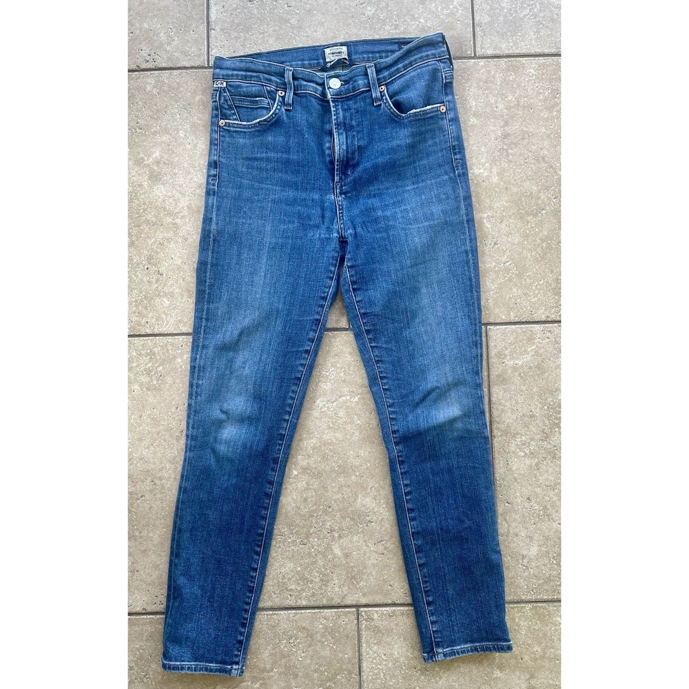 Citizens of Humanity Rocket Crop Jeans 26 High Rise Skinny Medium Wash Stretch